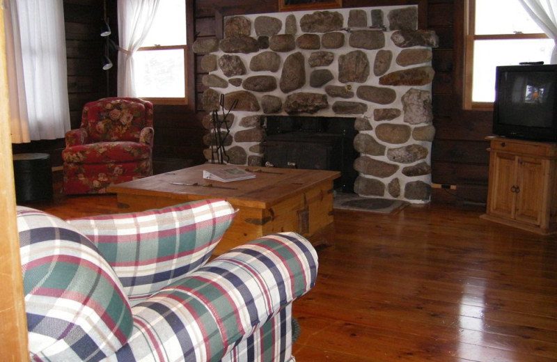 Guest living room at Unity College Sky Lodge.