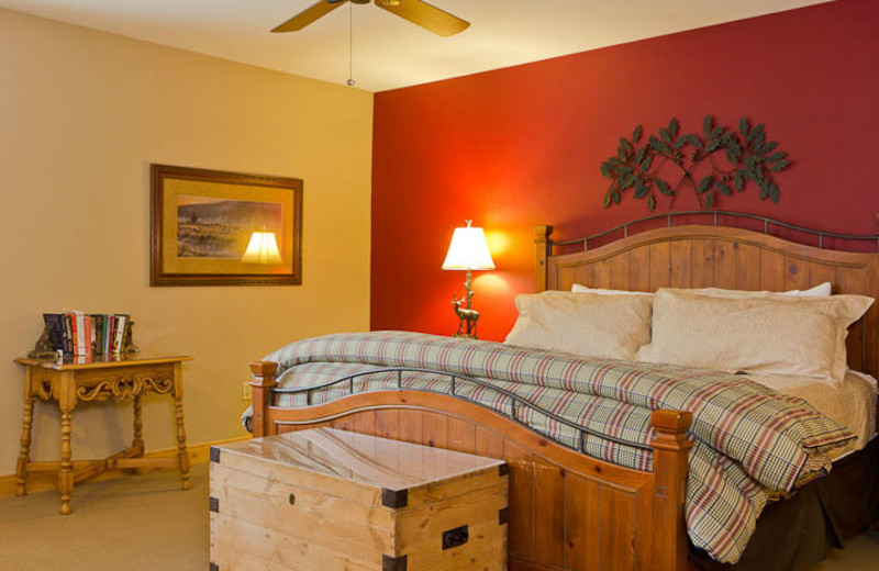 Guest room at Trail's End Lodge.