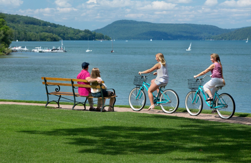 Biking at The Otesaga Resort Hotel.