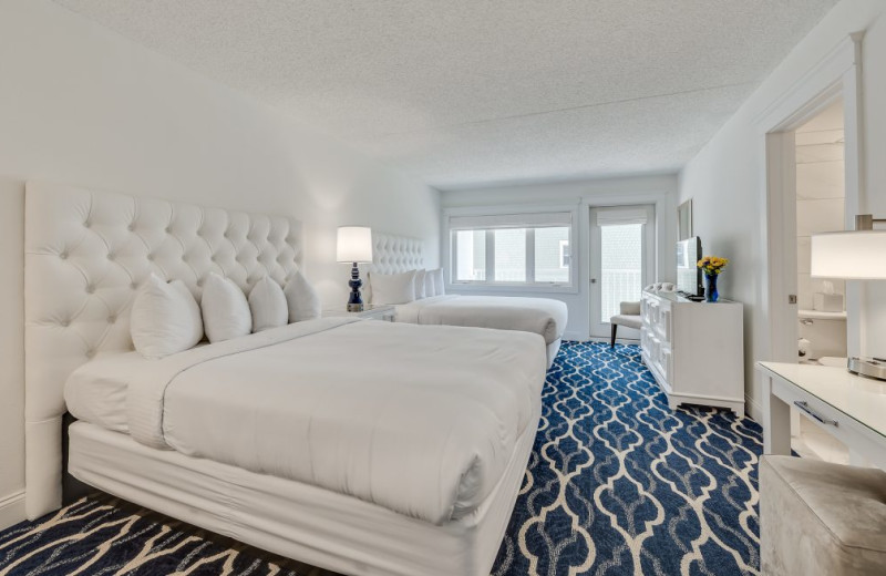 Guest room at Icona Cape May.