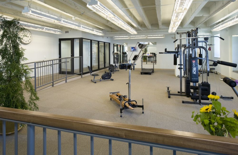 Fitness room at Grand Eastonian Hotel.