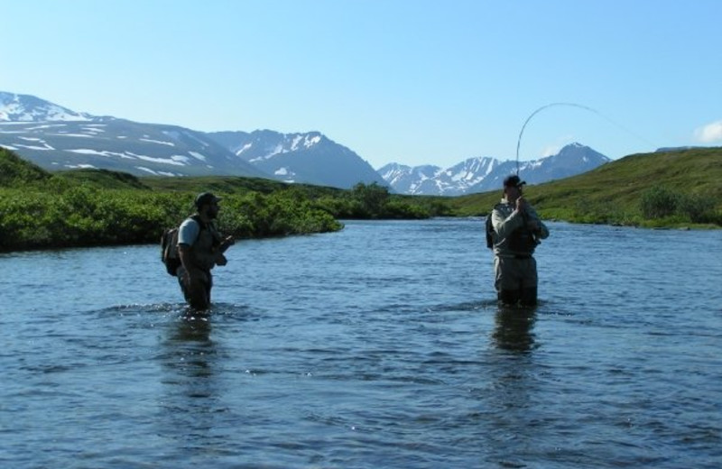 Fishing at Alagnak Lodge.