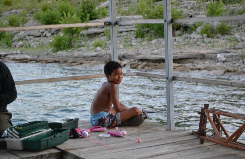 Fishing at Oak Ridge Resort.