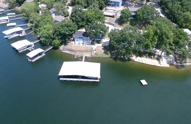 Aerial view of Sunset Beach Resort.