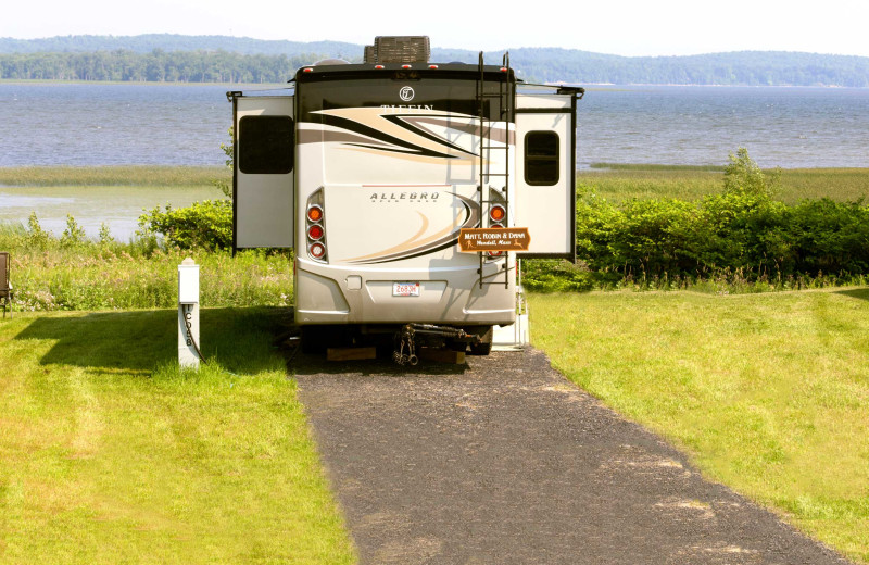 Campsite at Apple Island Resort.