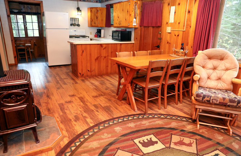 Cabin interior at Timber Bay Lodge & Houseboats.