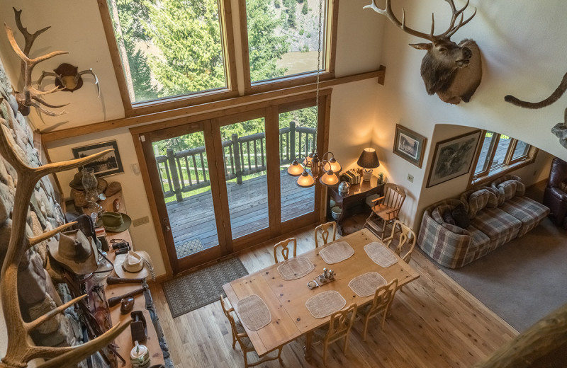 Loft view at Montana River Lodge.