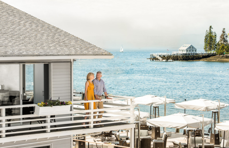 Couple at Boothbay Harbor Oceanside Golf Resort.