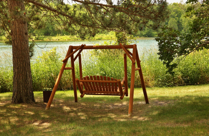 Bench at Pine Terrace Resort.