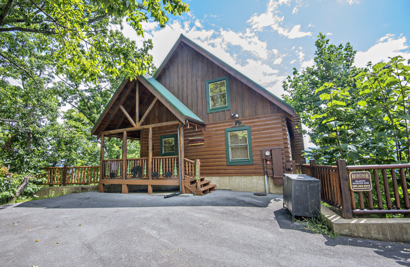 Rental exterior at Heritage Cabin Rentals.