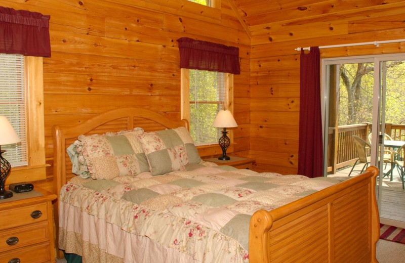 Rental bedroom at Premier Vacation Rentals.