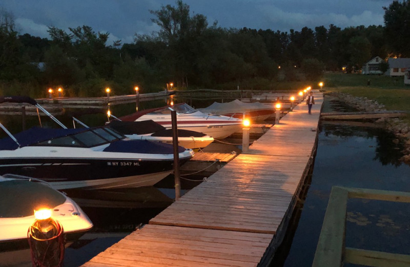 Dock at Pinehurst Motel & Cottages.