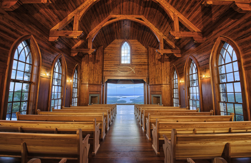 Wedding chapel at Big Cedar Lodge.