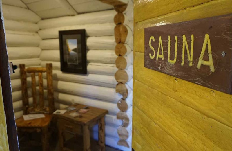 Sauna at Clearwater Historic Lodge & Canoe Outfitters.