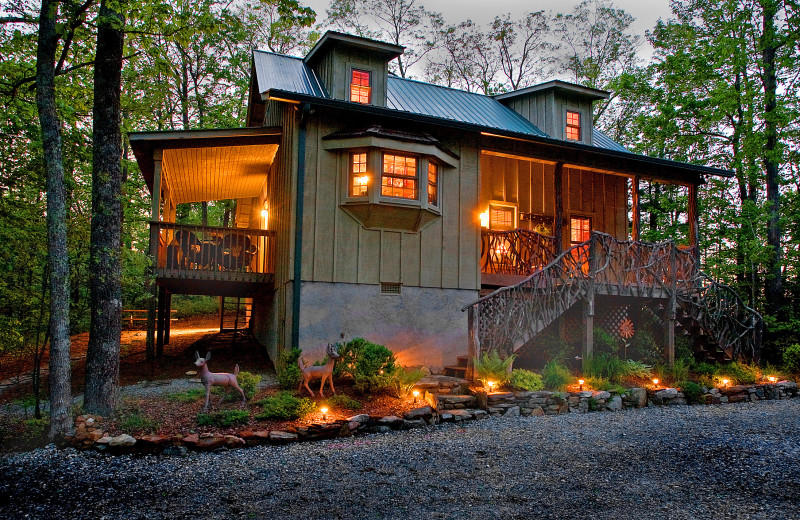 Cabin exterior at The Cabins at Seven Foxes.