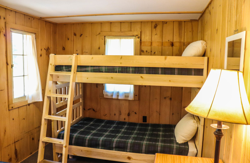 Cabin bedroom at Wilderness Resort Villas.