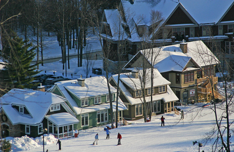 Cottage exterior at Crystal Mountain Resort and Spa.