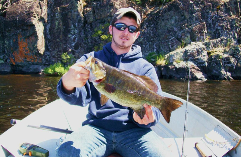 Fishing at Bay Wolf Camp.