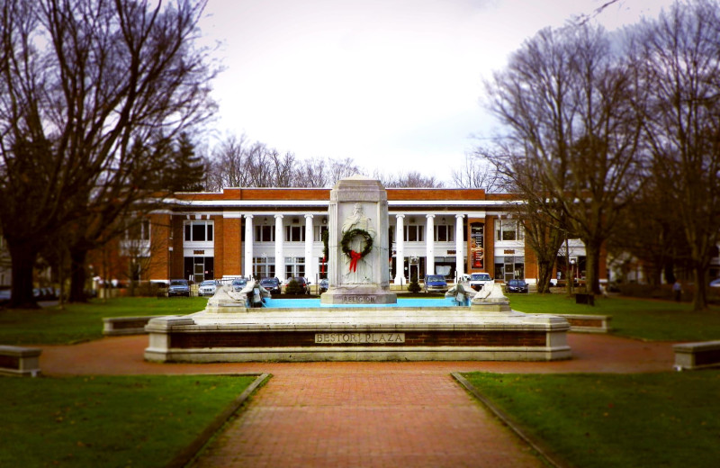 Bestor Plaza at Chautauqua Institution.