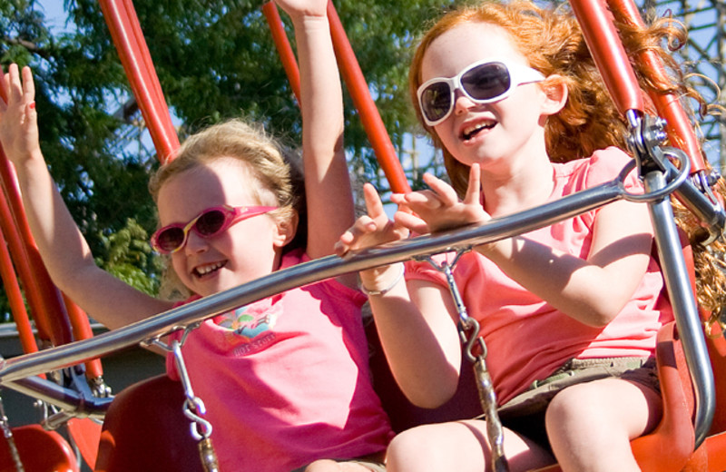Kids rides at Cedar Point Resort.