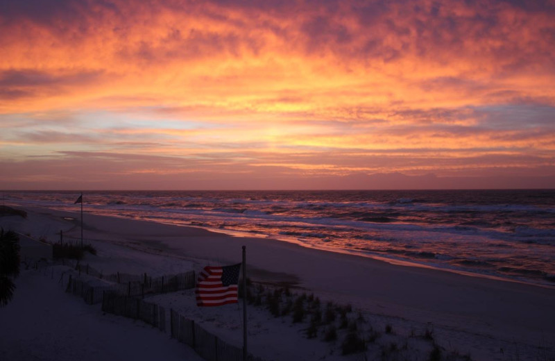 Sunset at Bender Realty.
