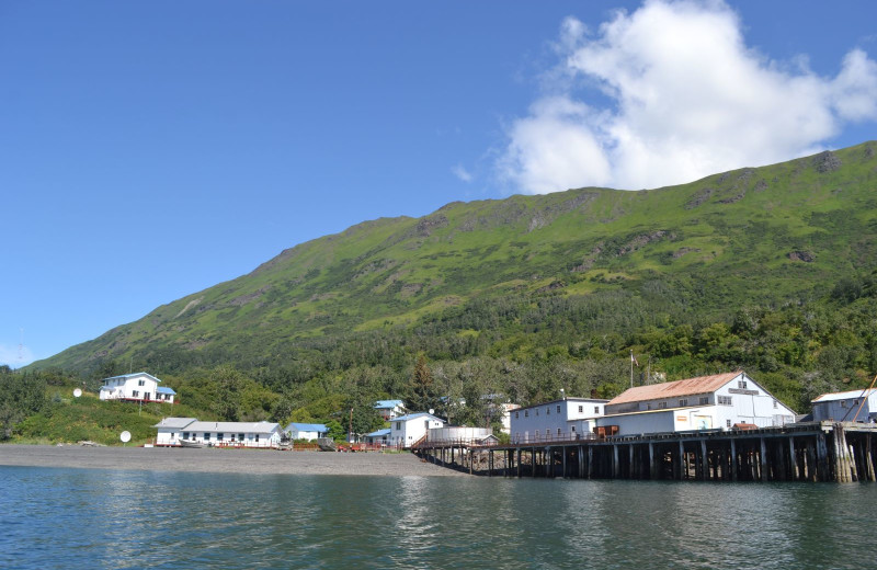 Exterior view of Zachar Bay Lodge.