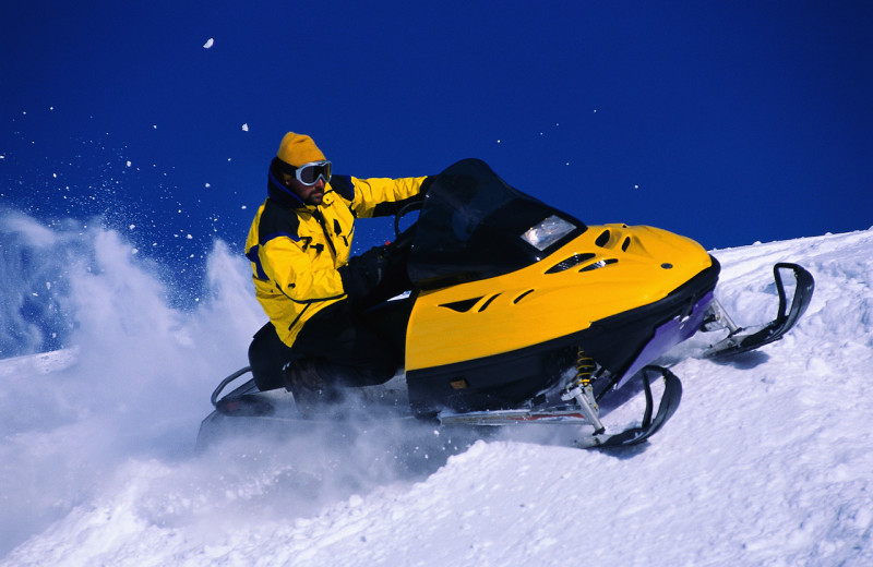 Snowmobiling at Mountain Comfort Bed and Breakfast.