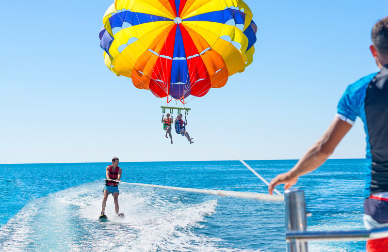 Parasailing at Paradise Island Beach Club.