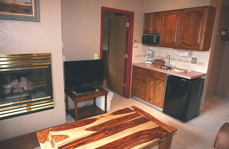 Chalet interior at Timber Creek Chalets.