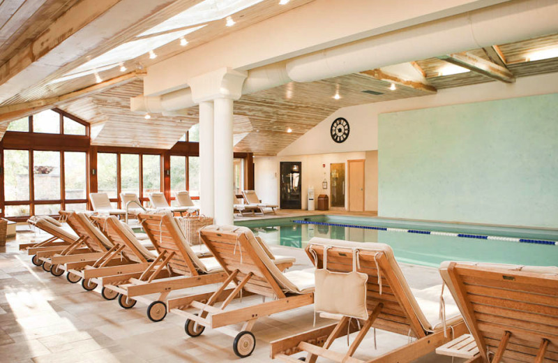 Indoor pool at Topnotch Resort.