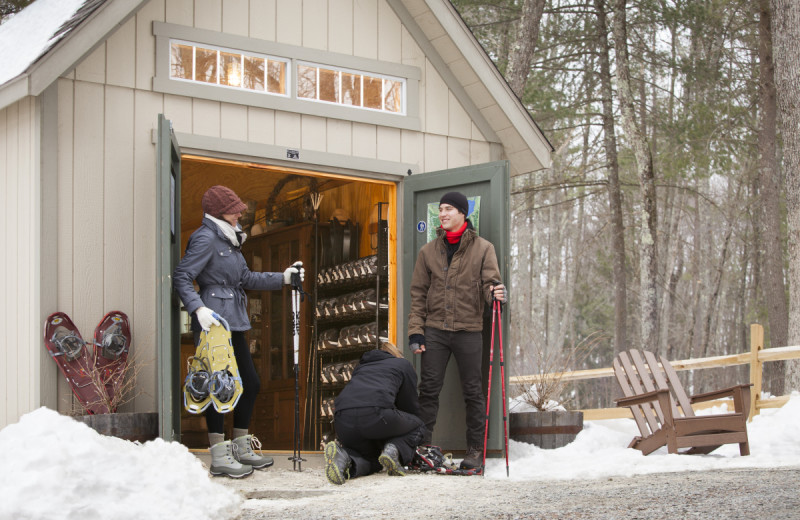 Couple at The Lodge at Woodloch.