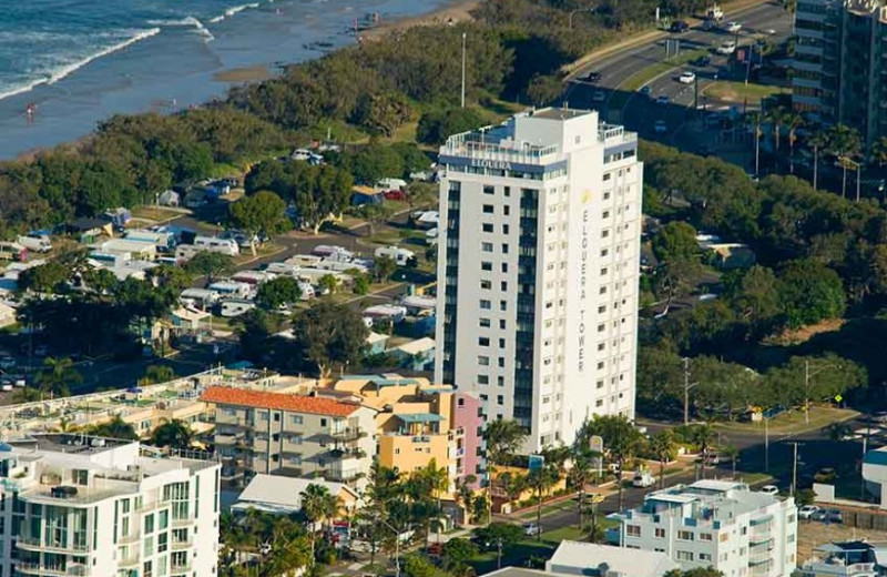 Exterior view of Elouera Tower.