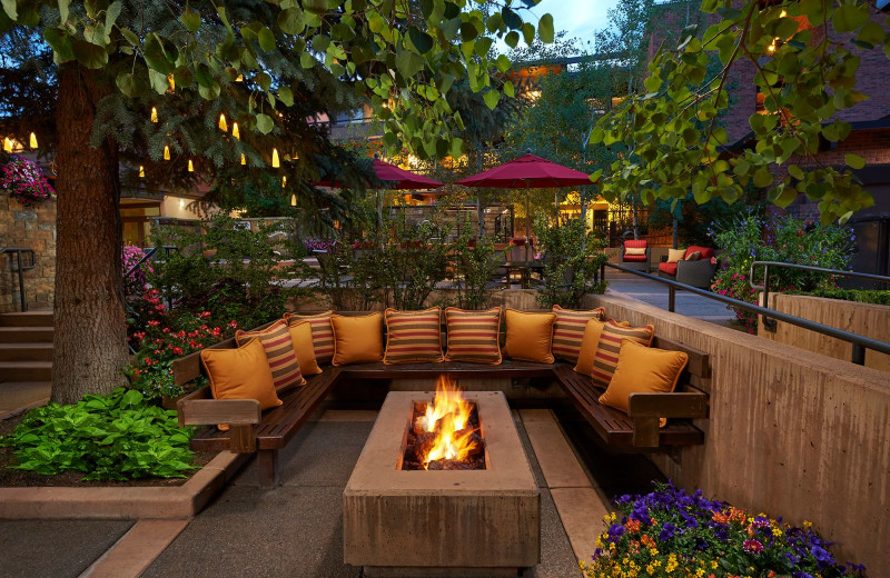 Patio at Aspen Square Condominium Hotel.