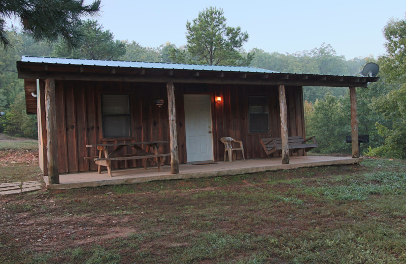 Cabin exterior at Heath Valley Cabins.