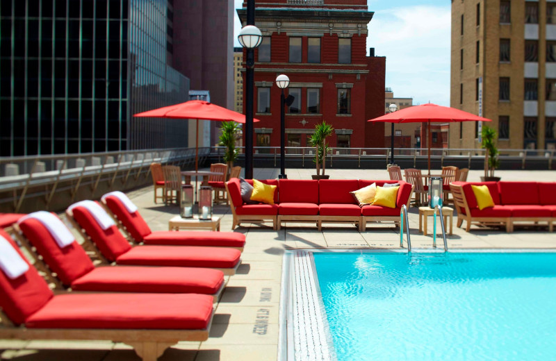 Outdoor pool at The Columbus, A Renaissance Hotel.