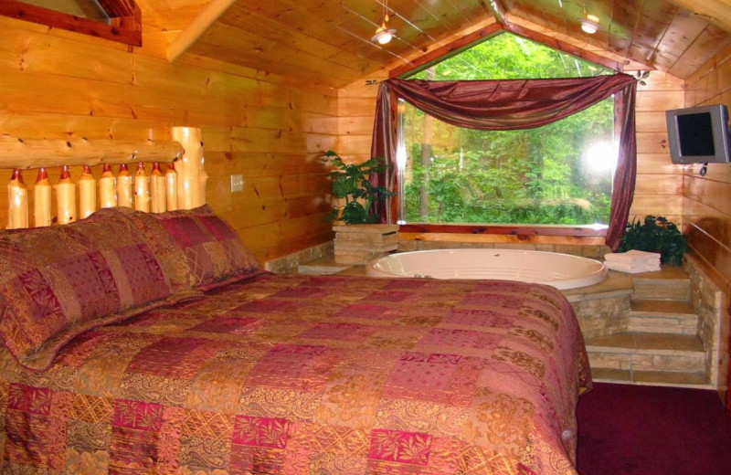 Guest room at Enchanted Forest Resort.