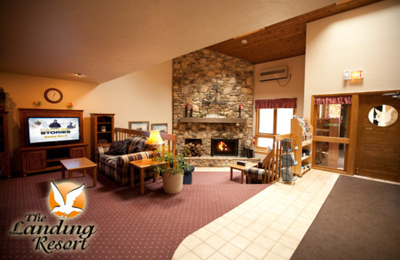 Lobby at The Landing Resort.
