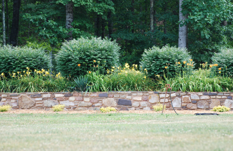 Garden at Big Pine Trout Farm.