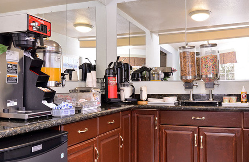 Continental Breakfast Area at Americas Best Value Inn Eugene