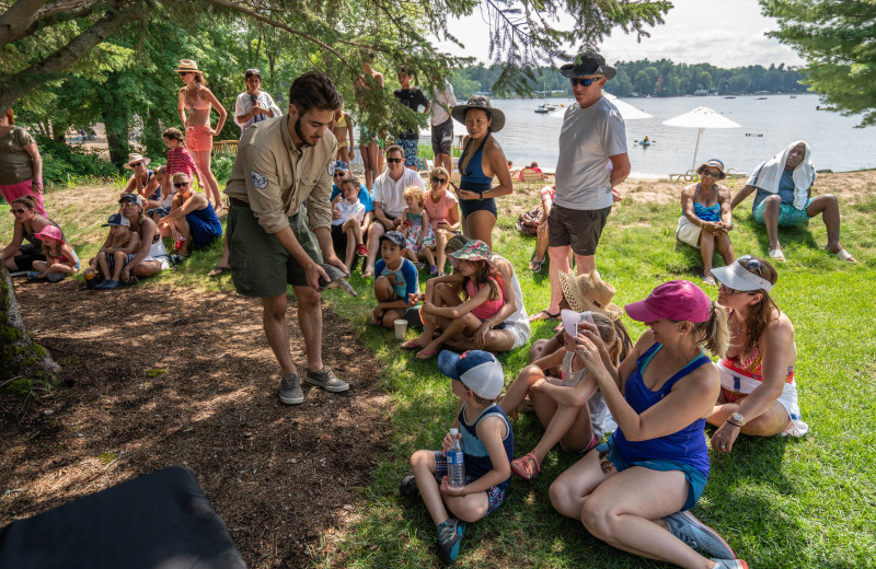 Nature talk at Taboo Muskoka.