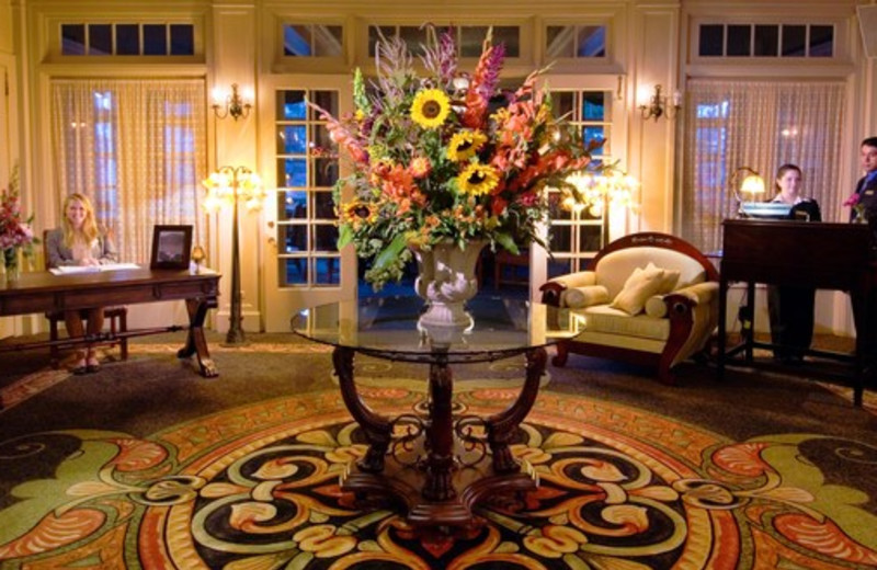 Lobby view at Columbia Gorge Hotel.