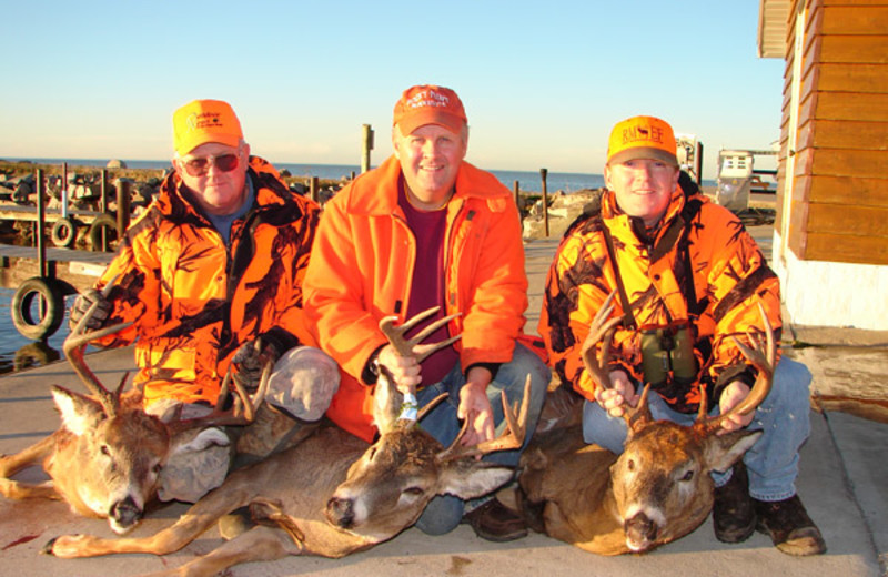 Deer hunting at Arnesen's Rocky Point Resort.