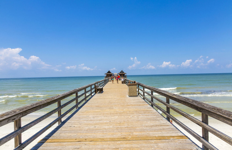 Dock at Naples Florida Vacation Homes.