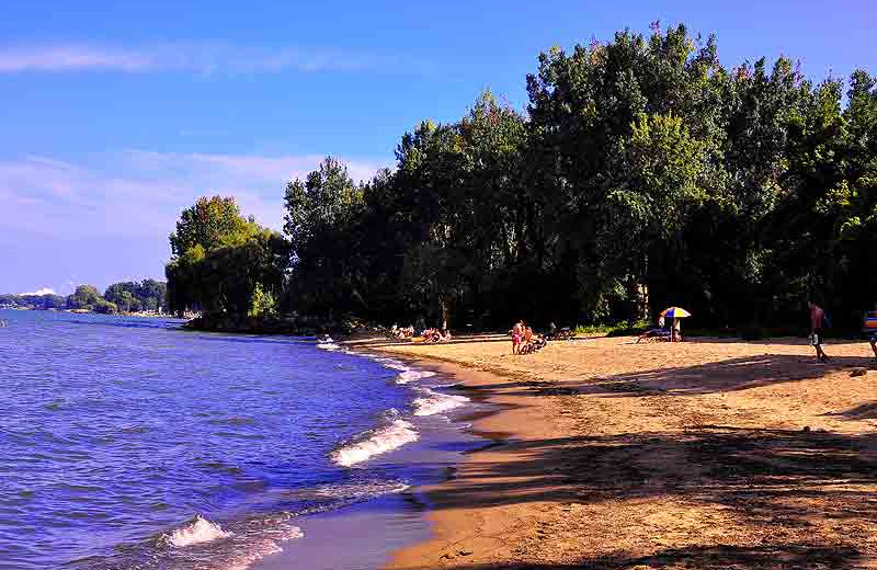 The beach at Sawmill Creek Resort.