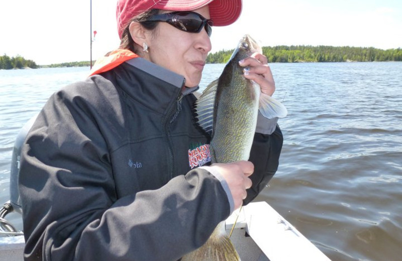 Fishing at Shady Roost Lodge.