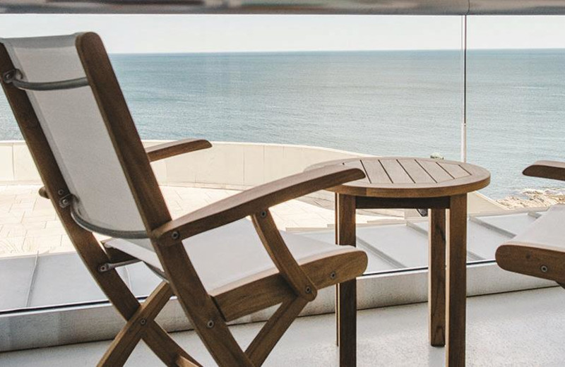 Guest balcony at Cliff House Maine.