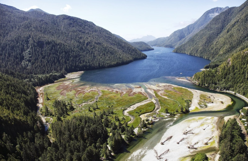 Mountain view at Clayoquot Wilderness Resort.