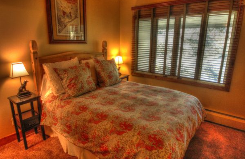 Vacation rental bedroom at SkyRun Vacation Rentals - Vail, Colorado.