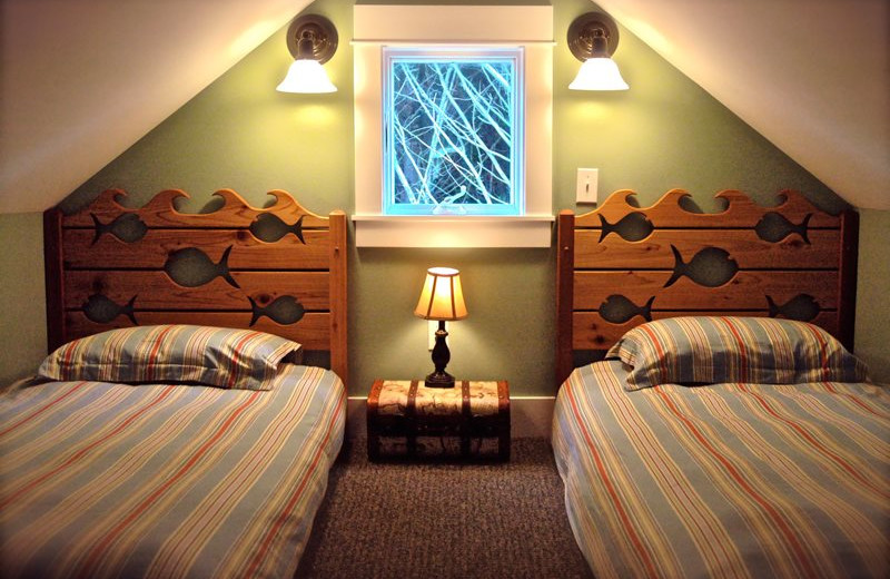 Rental bedroom at Seabrook Cottage Rentals.