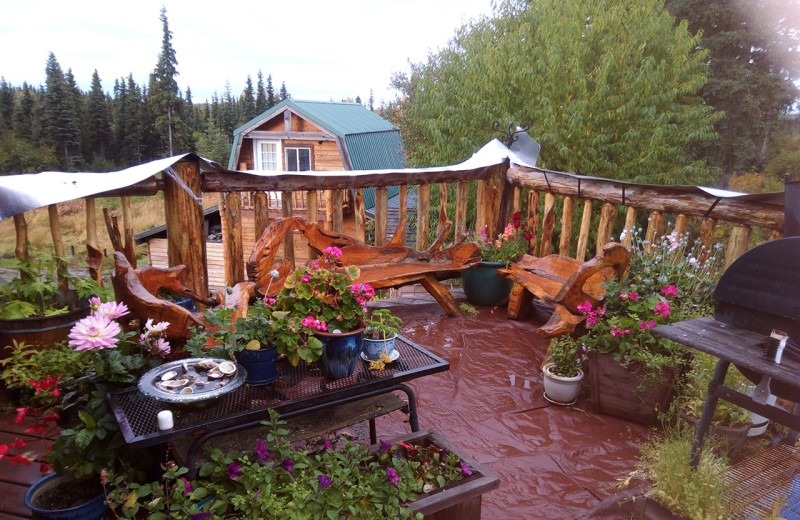 Deck at Hungry Moose Bed and Breakfast.